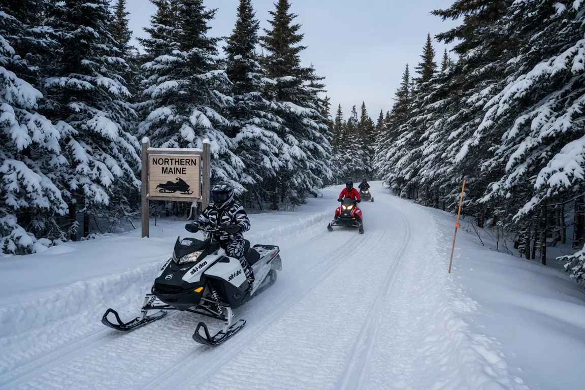 Snowmobiling