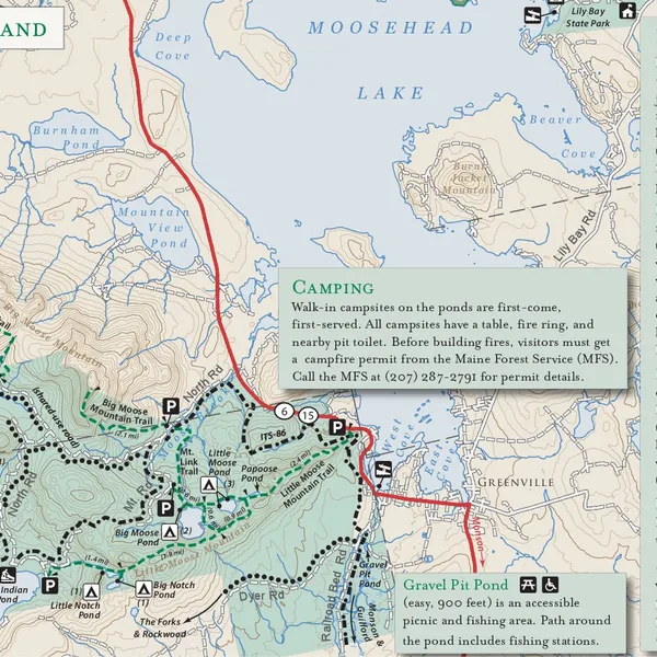 Little Moose Mountain trail map